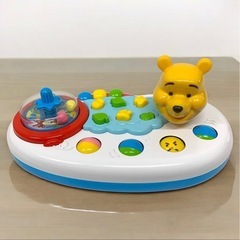 ピープル アクティブ知育 ローラー くまのプーさん どこでもゆびさき遊び タカラトミー 2つセット 太鼓部分破損有 ジャンク品の画像