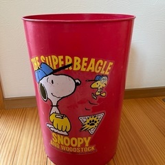 蓋付きバケツ/SNOOPYゴミ箱の画像
