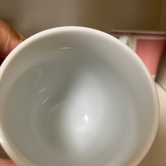 白い陶器カップ（ほぼ新品）の画像