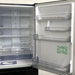 高年式!2021年製! MITSUBISHI/三菱 3ドア冷凍冷蔵庫 365L 自動製氷 MR-CG37F-B クリスタルブラック 中古家電 店頭引取歓迎 R9900の画像