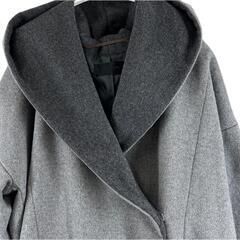 美品 JEANASiS ジーナシス 無地 秋冬 AW コート ウール グレー レディース F フード付きコート【古着】【中古】【送料無料】の画像