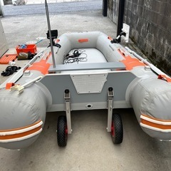 【現金支払いOK】JOY CRAFT ゴムボート　４人乗り　HONDA　船外機一式セットの画像