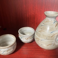 クラシックな急須と湯のみ2個セット（ほぼ新品）の画像