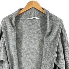 美品 Spick and Span スピックアンドスパン 無地 秋冬 AW カーディガン レーヨン/カシミヤ グレー レディース【古着】【中古】【送料無料】の画像