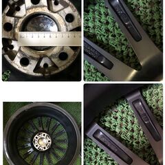 ★ A1060 ユーロアクシス EUROAXIS エアフルト アルミ ホイール 18インチ 18×7J 5穴 PCD112 4本 直接引取可 石狩市の画像