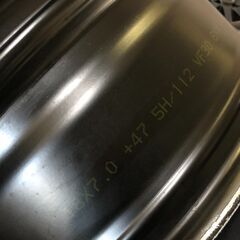 ★ A1060 ユーロアクシス EUROAXIS エアフルト アルミ ホイール 18インチ 18×7J 5穴 PCD112 4本 直接引取可 石狩市の画像