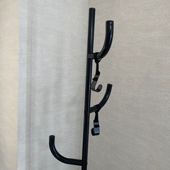エリヤネス ポールハンガー 収納付き IKEA 黒 ブラックの画像