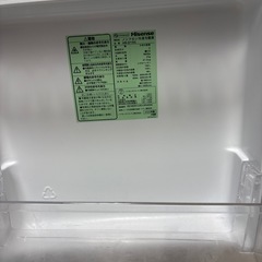 【多少傷あり】Hisense 150L 冷凍冷蔵庫 HR-D15Cの画像