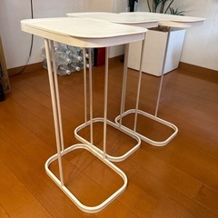 シンプル　ゴミ箱　中古　ホワイト　3個セットの画像
