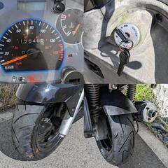 Fタイヤ中古バリ山に交換できます キムコ グランドディンク125 実働 リアタイヤ新品の画像