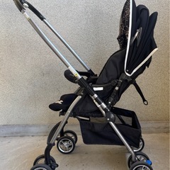 中古◆西松屋◆ベビーカー◆A型◆黒◆◆の画像