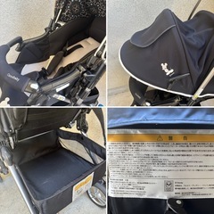 中古◆西松屋◆ベビーカー◆A型◆黒◆◆の画像