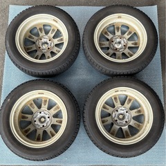 取引中 
ホイール付スタッドレスタイヤ 155/65R14 2022年製 BRIDGESTONE BLIZZAK VRX2 PCD100 4.5J +46の画像