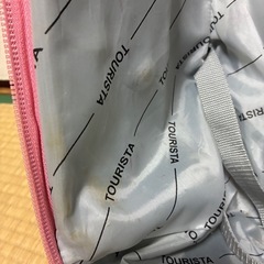 キャリーケース　　ピンク　布　かめの画像