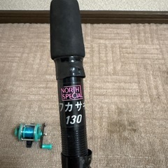 ワカサギ用　釣竿　130cm リール付きの画像