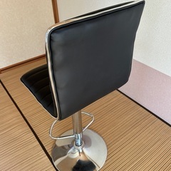 ニトリ カウンターチェアー シャインBK バーチェア 家具 椅子の画像