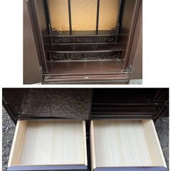 仏壇 鎌倉彫 コンパクトサイズ 幅45×高61×奥行31cm 中古品 直接引取OK　地域限定有料配送サービスあり‼の画像