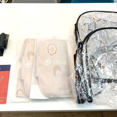★双子・兄弟や姉妹に！Qtus 2人乗りベビーカー Q11 オプション品付★の画像