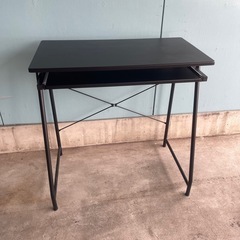 パソコンデスク　幅70ｃｍ　高さ70ｃｍ　黒の画像