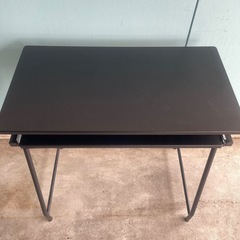 パソコンデスク　幅70ｃｍ　高さ70ｃｍ　黒の画像
