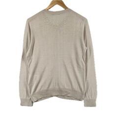 theory luxe セオリーリュクス 無地 秋冬 AW カーディガン コットン ベージュ レディース 38【古着】【中古】【送料無料】の画像