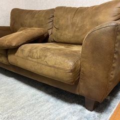 レザー風ソファ（SAKODA）の画像