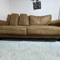 レザー風ソファ（SAKODA）の画像