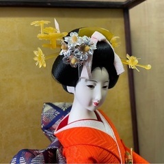 ◆早い方優先!! 日本人形　芸者　ガラスケース　舞妓　着物の画像