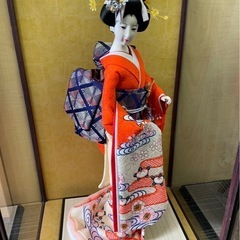 ◆早い方優先!! 日本人形　芸者　ガラスケース　舞妓　着物の画像