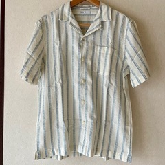 【新品未使用】ZARA 半袖シャツ　Mサイズ の画像