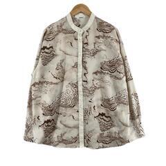 美品 Pair Pair ペアペア 抽象的 春夏 SS 長袖シャ...