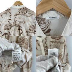 美品 Pair Pair ペアペア 抽象的 春夏 SS 長袖シャツ ポリエステル マルチカラー レディース M【古着】【中古】【送料無料】の画像