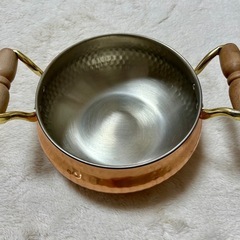 カレー作りに！未使用の銅鍋の画像