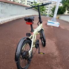 🚴🌀Junk 🌀🚴Pykes peak 20インチ電動アシスト折りたたみ自転車 X20 シマノ製6段変速ギア コンパクト ジャンク品の画像