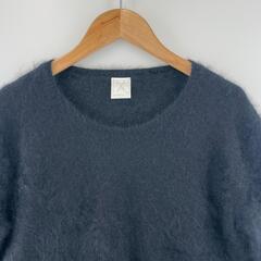 美品 PUPULA ププラ 無地 秋冬 AW 長袖ニット ウール ブラック レディース 38【古着】【中古】【送料無料】の画像