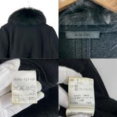 美品 TO BE CHIC トゥービーシック 無地 秋冬 AW ファージャケット ウール/フォックス ブラック レディース【古着】【中古】【送料無料】の画像