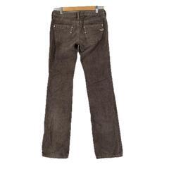 美品 DIESEL ディーゼル 無地 秋冬 AW パンツ コットンデニム ブラウン レディース 26 コーデュロイパンツ【古着】【中古】【送料無料】の画像