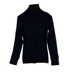 美品 COMPTOIR DES COTONNIERS コントワーデコトニエ 無地 秋冬 AW 長袖ニット アクリル ブラック レディース S タートルネック【古着】【中古】【送料無料】の画像