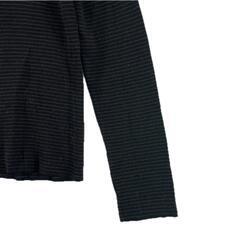 美品 CLAUDIE PIERLOT クローディピエルロ タートルネック ボーダー 秋冬 AW 長袖ニット ウール ブラック レディース 1【古着】【中古】【送料無料】の画像