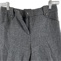 美品 Iro イロ 無地 オールシーズン クロップドパンツ ウール グレー レディース 36 フランネル【古着】【中古】【送料無料】の画像