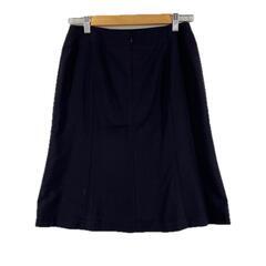 美品 23ku 23区 無地 春夏 SS スカート ポリエステル ダークネイビー レディース 40【古着】【中古】【送料無料】の画像