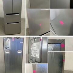 2023年製 アイリスオーヤマ 4ドア冷蔵庫 320L 大容量2段冷凍室129L フレンチドア タッチパネル IRSN-32A-S 中古家電 店頭引取歓迎 R9782の画像