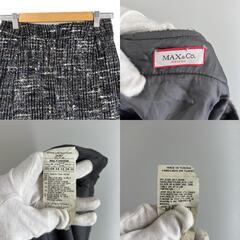美品 MAX&CO マックスアンドコー 無地 春夏 SS ミニスカート ウール マルチカラー レディース 36【古着】【中古】【送料無料】の画像