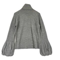 美品 Tradsonna トラッドゾンナ タートルネックニット 無地 秋冬 AW 長袖ニット ウール グレー レディース【古着】【中古】【送料無料】の画像