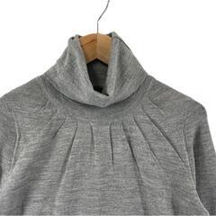 美品 Tradsonna トラッドゾンナ タートルネックニット 無地 秋冬 AW 長袖ニット ウール グレー レディース【古着】【中古】【送料無料】の画像