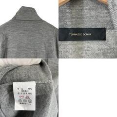 美品 Tradsonna トラッドゾンナ タートルネックニット 無地 秋冬 AW 長袖ニット ウール グレー レディース【古着】【中古】【送料無料】の画像