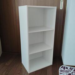 白い3段ボックス！美品です✨の画像