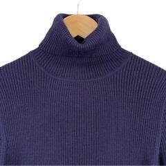 美品 vingtrois バントロア 無地 秋冬 AW 長袖ニット アクリル パープル レディース【古着】【中古】【送料無料】の画像