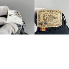 美品 CIMARRON シマロン ブーツカット ブランドロゴ オールシーズン パンツ コットン ブラック レディース 28【古着】【中古】【送料無料】の画像