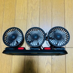 3連ファン　時刻表示ファン　2個セットの画像